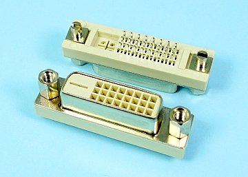 LDVI24-8V2S112AN41N0 - DVI-D Connector  Straight DIP 24P Socket - LAI HENG TECHNOLOGY LTD.